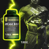 Integratore-Alimentare-Di-Aminoacidi-Ramificati-T-rex-Integratori-Bcaa-2:1:1-Con-Vitamina-B1,-B6-Ed-E-|-Boost-Energia-E-Recupero-Per-Sportivi-|-150-Compresse