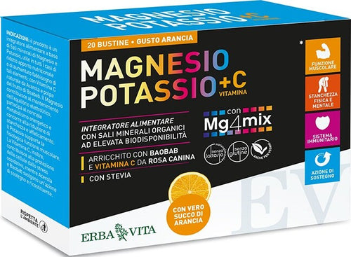 Integratore-alimentare-Magnesio-Potassio-+-Vitamina-C-–-Gusto-Limone-20-bustine-Erba-Vita