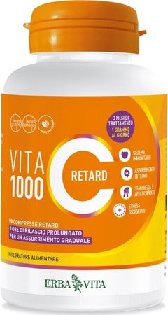 Integratore-alimentare-Vita-C-1000-Retard-90-compresse-Erba-Vita