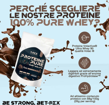 Integratore Di Proteine Del Siero Del Latte Isolate Ultrafiltrate In Polvere Whey Protein Isolate Raptor T-rex - Volac® Con Vitamina B6 - 1000 G Salute e cura della persona/Alimentazione e nutrizione/Integratori per lo sport/Integratori di proteine/Proteine del siero del latte MyLab Nutrition - Roma, Commerciovirtuoso.it