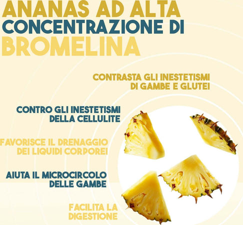 Integratore-Drenante-Forte-|-Nutracle-Ananas-E-Bromelina-2500-Gdu/g-40-Compresse-Da-500-Mg-|-Anticellulite-E-Ritenzione-Idrica-Gambe---Diuretico-E-Digestivo