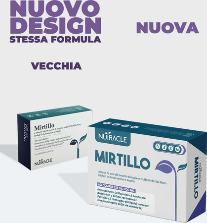 Integratore-Microcircolo-Gambe,-Capillari,-Vene-Occhi-E-Vista-|-Nutracle-Mirtillo-Nero-60-Compresse-Da-600mg-|-Drenante-Per-Circolazione-Titolato-In-Antocianine-E-Rutina