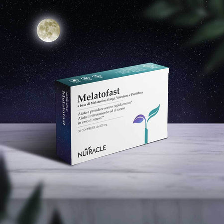 Integratore per il Sonno con Melatonina per Dormire | Nutracle Melatofast 30 Compresse 600 mg | Valeriana e Passiflora Rilassa Mente Contro Stress e Insonnia Salute e cura della persona/Vitamine minerali e integratori/Integratori di sostanze e preparati vegetali/Valeriana MyLab Nutrition - Roma, Commerciovirtuoso.it