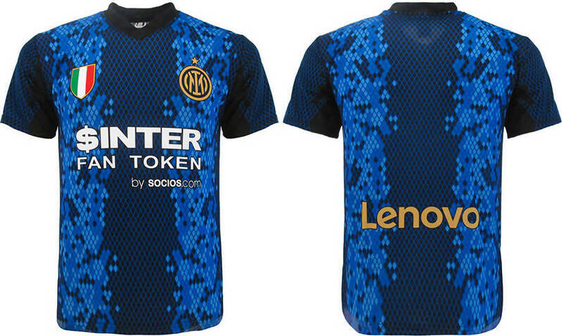 Inter Milan 21/22 Replica Maglia Calcio Ufficiale Con Etichetta