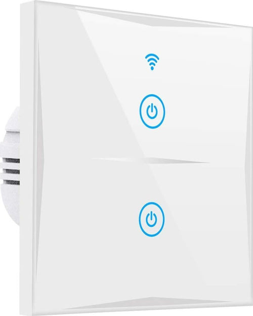 Interruttore a parete intelligente WIFI compatibile Amazon Alexa Google Home KS-601 colore bianco