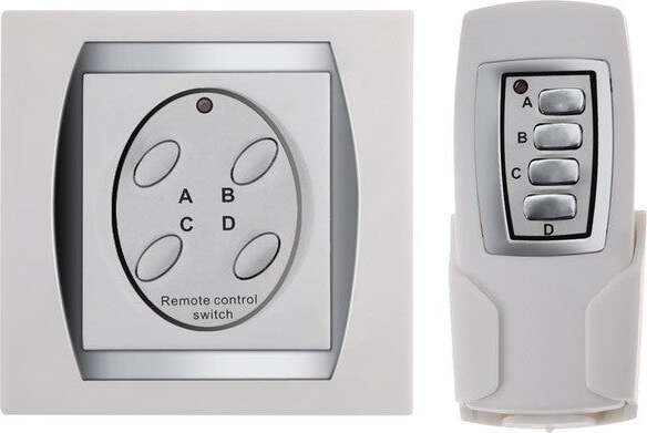 INTERRUTTORE CENTRALINA WIRELESS 4 CANALI DIGITALE ACCENSIONE LUCI + TELECOMANDO Fai da te/Materiale elettrico/Interruttori e dimmer/Interruttori dimmer Trade Shop italia - Napoli, Commerciovirtuoso.it