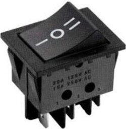 INTERRUTTORE COMMUTATORE NERO DA INCASSO 10A BIPOLARE 6 FASTON CAVA 22X30 mm Fai da te/Materiale elettrico/Interruttori e dimmer/Interruttori da cavo Rossi Ricambi - Venetico Marina, Commerciovirtuoso.it