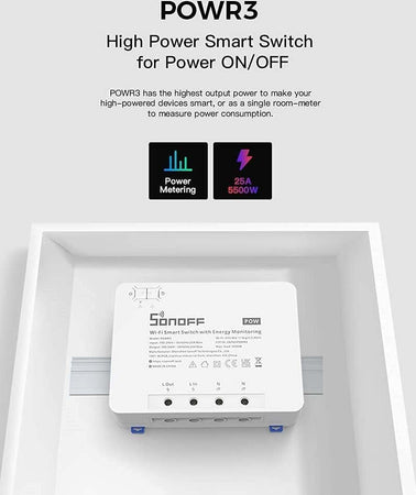 Interruttore Contatore Wifi Smart Con Monitoraggio Energetico Alexa Sonoff Powr3 Casa, arredamento e bricolage > Sicurezza e Antifurti Trade Shop italia - Napoli, Commerciovirtuoso.it