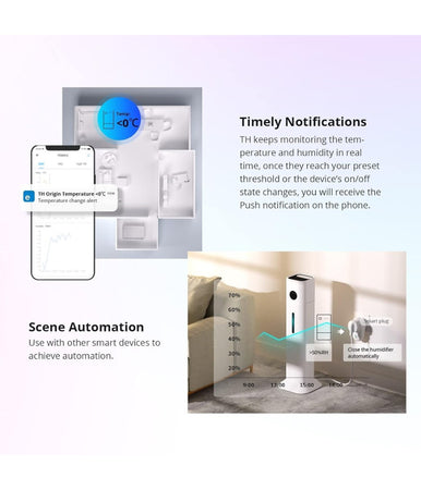 Interruttore Di Rilevamento Temperatura Umidità Thr316 Th Origin Smart Wifi Sonoff