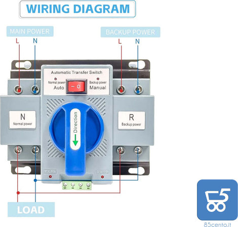Interruttore Di Trasferimento Automatico A Doppia Alimentazione CA 220 V 2P 63A GCQ2