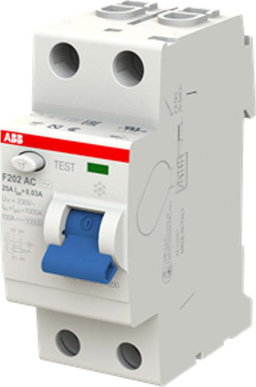 Interruttore-differenziale-puro-F202-A-25/0,03-2P-25A-30mA-Abb