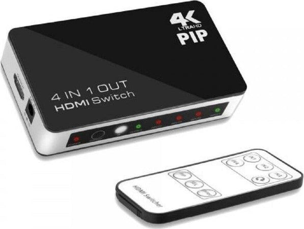 Interruttore Hdmi Switcher Switch Hub 4k Ultra Hd 4 Input 1 Output Pip Vk-401p Elettronica/Home Cinema TV e video/Accessori/Cavi/Cavi HDMI Trade Shop italia - Napoli, Commerciovirtuoso.it