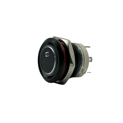 Interruttore Flat Nero Inox On-Off(Mom) 9-32V 20A