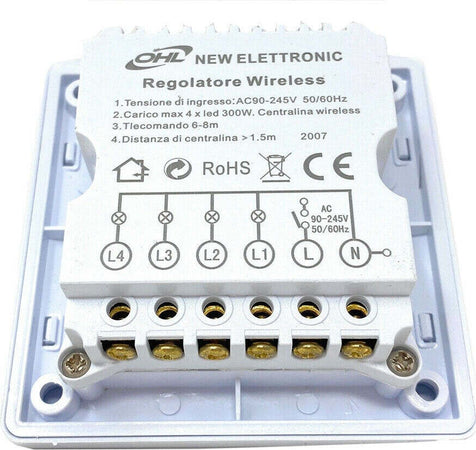 Interruttore Luci Led Con Telecomando Wireless Controllo Remoto 4 Canali 220v Casa, arredamento e bricolage > Illuminazione da interno > LED e Trasformatori Trade Shop italia - Napoli, Commerciovirtuoso.it