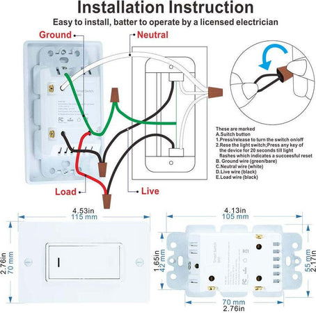 INTERRUTTORE LUCI SMART WIFI COMPATIBILE CON ALEXA GOOGLE IFTTT CONTROLLO VOCALE  Trade Shop italia - Napoli, Commerciovirtuoso.it