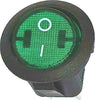 INTERRUTTORE LUMINOSO BIPOLARE TONDO VERDE DA INCASSO DIAMETRO FORO 20 mm. Fai da te/Materiale elettrico/Interruttori e dimmer/Interruttori da cavo Rossi Ricambi - Venetico Marina, Commerciovirtuoso.it