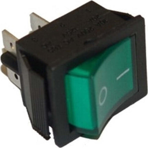 INTERRUTTORE LUMINOSO VERDE DA INCASSO BIPOLARE 16A - 4 FASTON mm6,3 CAVA 22X30 Fai da te/Materiale elettrico/Interruttori e dimmer/Interruttori da cavo Rossi Ricambi - Venetico Marina, Commerciovirtuoso.it