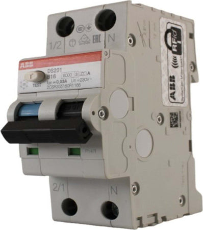 Interruttore-magnetotermico-differenziale-6KA-1P+N-classe-A-16A-curva-B-ABB