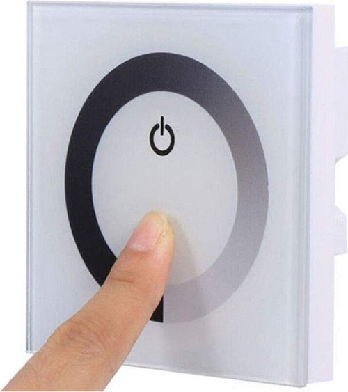 Interruttore Pannello Tattile Dimmer Touch per Luci e Strisce LED 12V - 24V Bianco