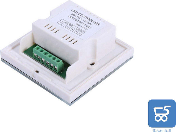 Interruttore Pannello Tattile Dimmer Touch per Luci e Strisce LED 12V - 24V Bianco