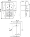 Interruttore Presa con Portafusibile Stufe a Pellet F605