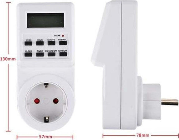 Interruttore Presa Timer Di Alimentazione Lcd Digitale Programmabile Q-a112 220v Fai da te/Materiale elettrico/Timer Trade Shop italia - Napoli, Commerciovirtuoso.it