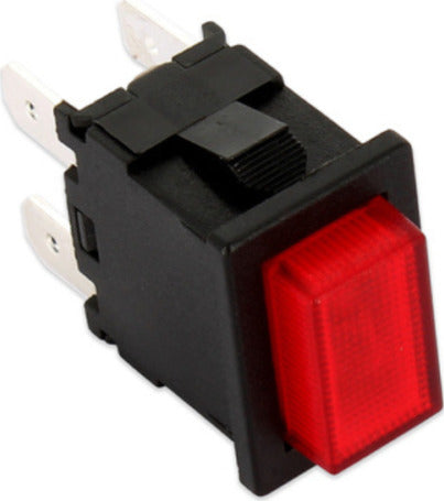 INTERRUTTORE PUSH LUMINOSO ROSSO-DA INCASSO 16A BIPOLARE 13X20 4 FASTON -1 PEZZO Fai da te/Materiale elettrico/Interruttori e dimmer/Interruttori da cavo Rossi Ricambi - Venetico Marina, Commerciovirtuoso.it