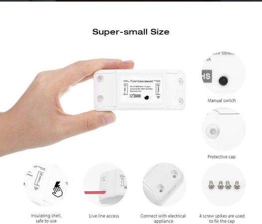 INTERRUTTORE RICEVITORE 10A WIFI ANDROID ON OFF SMARTPHONE SMART HOME CELLULARE  Trade Shop italia - Napoli, Commerciovirtuoso.it