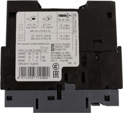 Interruttore-salvamotore-3x7,0A-10.0A-Siemens