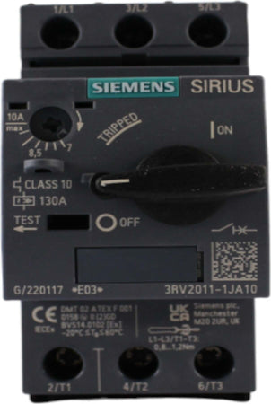 Interruttore-salvamotore-3x7,0A-10.0A-Siemens