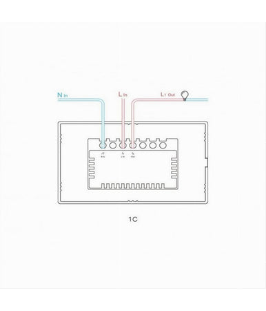 Interruttore Sonoff Smart 1 Canale Controller Wifi Placca Touch Domotica T2us1c