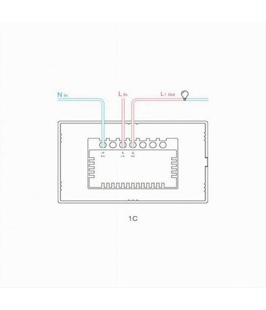 Interruttore Sonoff Smart 1 Canale Controller Wireless Placca Touch Domotica T3us1c