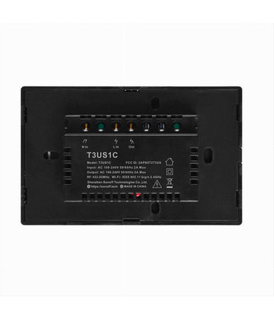 Interruttore Sonoff Smart 1 Canale Controller Wireless Placca Touch Domotica T3us1c