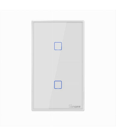 Interruttore Sonoff Smart 2 Canale Controller Wifi Placca Touch Domotica T2us2c