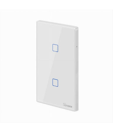 Interruttore Sonoff Smart 2 Canale Controller Wifi Placca Touch Domotica T2us2c