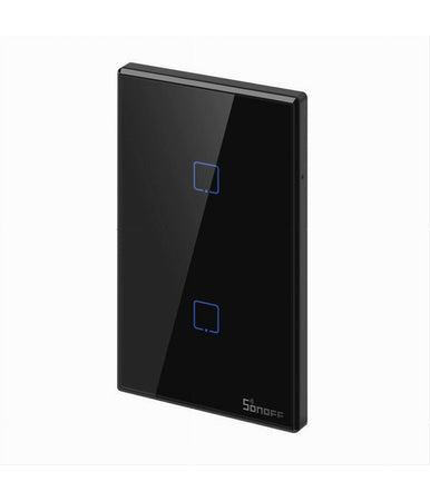 Interruttore Sonoff Smart 2 Canale Controller Wireless Placca Touch Domotica T3us2c
