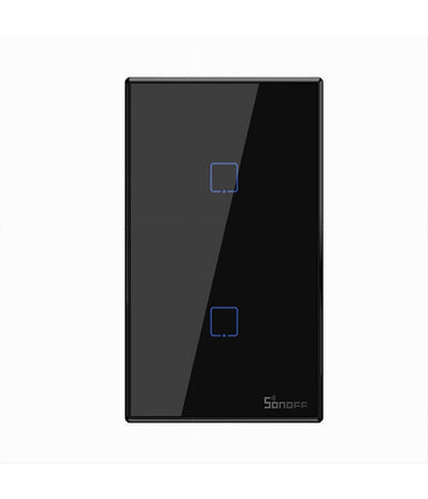 Interruttore Sonoff Smart 2 Canale Controller Wireless Placca Touch Domotica T3us2c