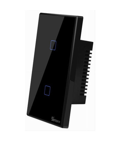 Interruttore Sonoff Smart 2 Canale Controller Wireless Placca Touch Domotica T3us2c