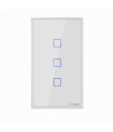Interruttore Sonoff Smart 3 Canale Controller Wifi Placca Touch Domotica T2us3c