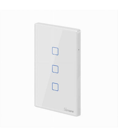 Interruttore Sonoff Smart 3 Canale Controller Wifi Placca Touch Domotica T2us3c