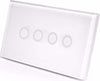Interruttore Touch Pulsanti In Vetro Temperato Ad Incasso Placchetta 503 1 A 4 Fai da te/Materiale elettrico/Interruttori e dimmer/Interruttori dimmer Trade Shop italia - Napoli, Commerciovirtuoso.it
