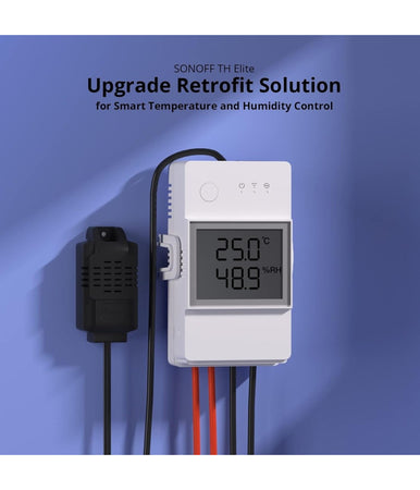 Interruttore Wifi Intelligente Th Elite 20a Per Temperatura Umidità Sonoff Thr320d