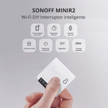 Interruttore Wifi Smart Home Switch 2 Vie Timer Alexa Google Home Sonoff Mini R2 Fai da te/Materiale elettrico/Prese elettriche ed accessori/Spine intelligenti e telecomandate Trade Shop italia - Napoli, Commerciovirtuoso.it