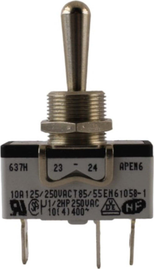 Interruttori-a-levetta-Mom-Off-Mom-SPDT-montaggio-a-pannello-10A-250V-Apem