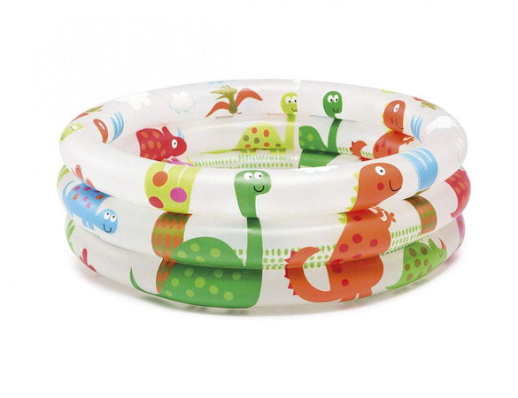 Piscina gonfiabile Baby Pool 3 Anelli, 61 x 22 cm, per bambini da balcone e spiaggia