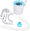 Skimmer di superficie raccolta foglie e dispenser cloro per piscina con struttura e ciambella