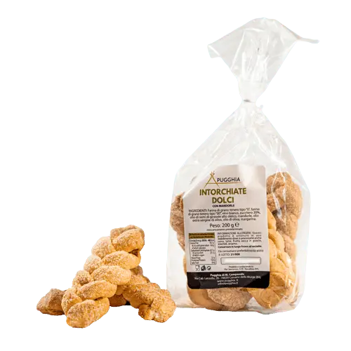 Intorchiate pugliesi alle mandorle 200 gr. - Pugghia