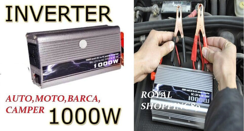 INVERTER-1000W-WATT-12V-220V-TRASFORMATORE-AUTO-BARCA-CAMPER-PRESA-USB-CAMPEGGIO
