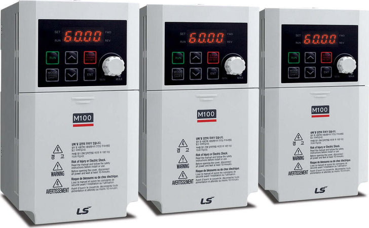 Inverter-1x200-240Vac,-2.2kW---11A-HD,-Advanced-I/O-FC,-IP20,-EMC-Filter-C2,-LED-Keypad,-Modbus-Com,-Built-in-DB-LS-Electric