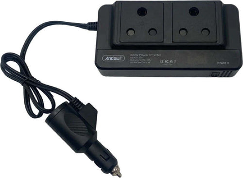 Inverter Di Alimentazione Auto 300w Con 2 Porte Usb Per Caricabatterie Q-cc8200 Auto e Moto/Accessori per auto/Inverter di potenza Trade Shop italia - Napoli, Commerciovirtuoso.it